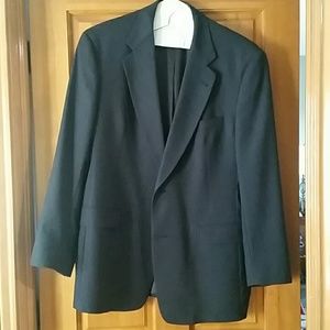 Dillards Mens Italian Wool Navy Sports Coat Size 42R‎